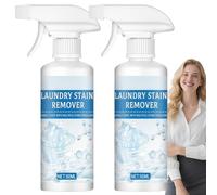 2PCS Clothing Emulsifier&Stain Remover for Clothes,Powerful Laundry Fabric Cleaner Spray,Bleach Spray for Paint Stains,Odour Remover for White Clothes,Travel-Friendly Oil Stain Remover Clothes