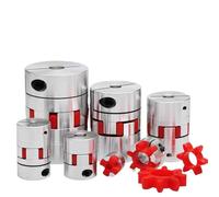 2pcs Cloweit D20L25 Spider Flexible Motor Coupler Aluminium Flexible Jaw Coupling 5x8mm 3mm 4mm 5mm 6mm 6.35mm 7mm 10mm(3x3)