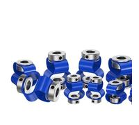 2pcs Cloweit LS D D23L24 8 Font Encoder Coupling Double Loop Couple Flexible Aluminum Alloy CNC 3D Printer Electric Connector(3mmX7mm)