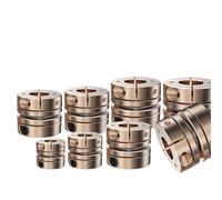 2pcs Cloweit Single Diaphragm Coupling Coupler D40L35 Flexible to Servo Stepper Motor 6mm 8mm 10mm 22mm Shaft Diameter(9X9)