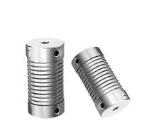 2pcs Cloweit Spring Couplers LP-D-D16L25 Zinc Alloy Flexible Motor Shaft Rotary Encoder Coupling 4mm 5mm 8mm 10mm LP(6mmX8mm)