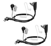 2Pcs CLS1110 CLS1410 2 Pin Earpiece Headset Mic with PTT, 2 Way Radio Earpiece Headset for Motorola CP200 GP300 CP185 CP200D RDU4100 RDM2070D Walkie Talkie