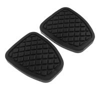 2pcs Clutch Brake Pedal Pad Rubber Cover for Manual Cars Nonslip Design | Textured Surface Helps Prevent Slippage, Easy Maintenance, Black Finish, Suitable for Vehicle Interiors and Rideshare Drivers