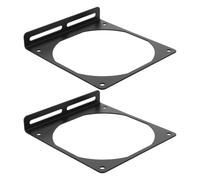 2pcs Cm PC Chassis Cooling Fan Mounting Bracket in Black Iron