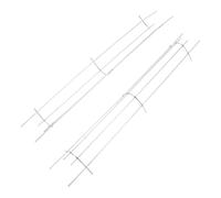 2pcs CM Stainless Steel Sterilizer Heater Guard Net, Cut to Fit | Extra Thick Light Fixture Cover Design, Silver Finish, for Dishes and Cabinet Use, Heavy-duty Replacement