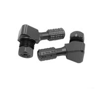 2PCS CNC Aluminum Alloy Wheel Valve Stems for Motorcycle Tires with Rubber O Rings Hard Anodized Finish Replacement Parts (Titanium)