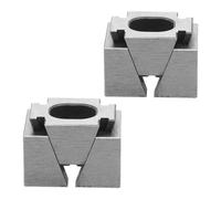 2pcs CNC Machining Center Side Clamp Wedge Stop Block M6 Stainless | Cam Action Tightening, Low-profile Precision-milled Build, for Metal Pieces and Cnc Vise Setups