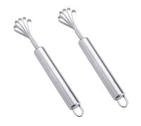 2Pcs Coconut Grater Stainless Steel Coconut Scraper Coconut Grater Fish Scraper Five Jaw Coconut Grater Slicer Coconut Meat Removal Kitchen Tool Coconut Planer for Home Kitchen Tool