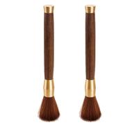 2PCS Coffee Brush, Coffee Grinder Cleaning Brush Machine Cleaning Tool with Wood Handle & Natural Soft Bristles for Home Kitchen
