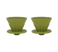 2Pcs Coffee Drippers, Collapsible Pour Over Coffee Makers Portable Cone Coffee Strainers with Cup Holder for Camping Outdoor Office Home Travel Picnic Backpacking