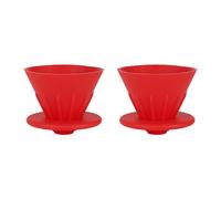 2Pcs Coffee Drippers, Collapsible Pour Over Coffee Makers Portable Cone Coffee Strainers with Cup Holder for Camping Outdoor Office Home Travel Picnic Backpacking