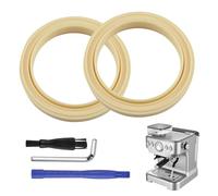 2Pcs Coffee Machine Brew Group Head Seal Gasket for Breville Sage Espresso Machines 870/878/880/500 Leak-Proof Replacement Seal Kit with Hex Wrench, Pry Bar, Brush