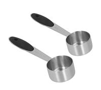 2Pcs Coffee Measuring Scoop, Stainless Steel 1/8 Cup 30ml Measuring Tablespoon Table Spoon Protein Powder Scoop for Coffee Bean Milk Powder Tea