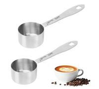 2PCS Coffee Measuring Spoon, 30ml Stainless Steel Coffee Measuring Spoon Tablespoon Scoop for Sugar Milk Fruit Powder