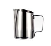 2pcs Coffee Pitcher Stainless Steel Milk Frothing Jug Mugs Espresso Coffee Pitcher Barista Craft Frothing Jug(Silver,450ml)