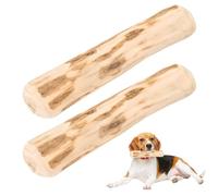 2Pcs Coffee Wood Dog Chew,Natural Wooden Bone Chewing Toy,Coffee Sticks for Dogs,Tree Root Teething Chews Stick Treats Dental Durable Cleaning Teeth Bones Chewers Toys,Low Fat,for Most Puppy Teething