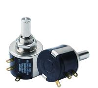 2PCS Coil Wire Wound Potentiometer 534-1-1-2W 10R 100R 200R 500R 1K 2K 5K 10K 20K 50K 100K - Precision Adjustable Resistors for Electronics Projects(2K Ohm)