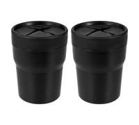2pcs Coin Holder for Car, Portable Change Holder for Coins Storage Removable Change Bucket Box Cup Car Trash Bin Garbage Can Auto Tashcan Outdoor Home Desktop Bedroom Decoration