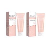 2PCS Collagen Night Wrapping Mask Elasticity Hydration Care Reduces Sagging & Dullness Hydrolyzed Collagen For Glowing Skin