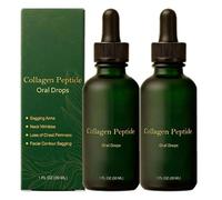 2PCS Collagen Peptide Oral Drops, Advanced Collagen Peptides Supplement Liquid,Lift & Firm Sagging Skin & Reduce Wrinkle Formation, Natural Liquid Collagen Supplements for Women and Men