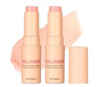 2PCS Collagen Stick for Face, Wrinkle Bounce Multi Balm Sticks, Collagen Face Cream for Anti Wrinkles, Collagen Wand Stick for Face Eye Lip Neck, Fine Lines Fading in Dry & Sensitive Skin