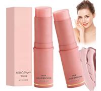2PCS Collagen Wand Stick, Anti-Wrinkle Firming Moisturizer for Face Eyes Lips Neck, Portable Hydrating Cream for Smooth Skin