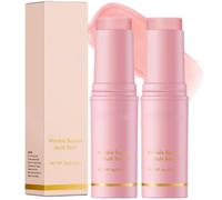 2PCS Collagen Wand Stick,Deep Wrinkle Multi Collagen Wand for Face,Moisturising Calcium Volume Multi Balm for Women,Tightening & Firming Fine Lines,Suitable for Eye Area, Neck and Other Areas#Pink