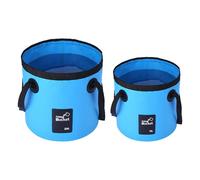 2Pcs Collapsible Bucket, YRYUNRUI Folding Water Bucket with Handle, Portable Handy Water Container, Outdoor Buckets for Camping Traveling Picnic Hiking Fishing (12L 20L)