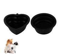 2pcs Collapsible Dog Bowls Portable Cats Dishes with Slow Feeding Function for Traveling Hiking Camping Walking