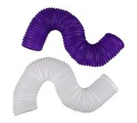 2PCS Collapsible Hamster Tunnel, Plastic PET Play Tube for Small Animals | Accordion Structure, Chew-Resistant Build, Assorted Colours, Rapid Setup, Portable Storage, Home Playpen Enrichment for Pets