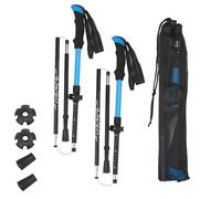 2PCS Collapsible Walking Poles, Retractable Hiking Sticks with Anti-Shock and Quick Lock System, Ultra-Lightweight Aluminum Hiking Accessories for Hiking, Camping and Mountaineering