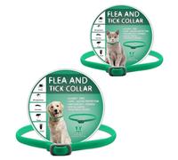 2PCS Collar for Dogs Repellent, Adjustable Collar for Dogs Waterproof, 8 Months Protection Strong Repellency Slow Release, Lasting Deterrence and Protection