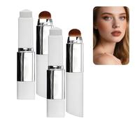 2pcs Color Changing Foundation Stick,Full Coverage Base Makeup,Stick Foundation with Detachable Brush,Waterproof Concealer Sti/ck,Creamy Makeup Foun/dation,Face Foundations for All Skin Types(Natural)