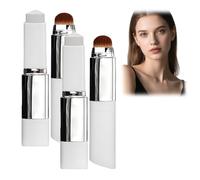 2pcs Color Changing Foundation Stick,Full Coverage Base Makeup,Stick Foundation with Detachable Brush,Waterproof Concealer Sti/ck,Creamy Makeup Foun/dation,Face Foundations for All Skin Types(Ivory)