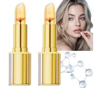 2pcs Color Changing Lipstick for Women,Long Lasting Clear Lip Stick,Lip Balm for Dry Cracked Lips,Lip Stick For Women,Suitable for Most Skin Tones,Hydrating,Portable and Moisturizing,Flo/wer,03
