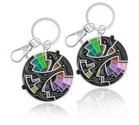 2Pcs Color Wheel Spinner Enamel Pin Funny Rotatable Paint Matching Learning Pin Badges for Quickly Identify Tonal Relationships, Creative Pins Fashion Accessory for Teens Adults