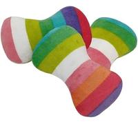 2Pcs Colorful Dog Plush Vocal Toy Rainbow,Puppy Essentials,Dog Bone-Shape Chewing Toy Pet Supplies for Pet Playing Dog Chew Toys,Use Adorable Quality and Attractive and Professional Dog Chew Toys