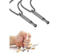 (2Pcs, Colorful) Stop Smoking Necklace, Anxiety Necklacevape Necklace, Breathing Necklace Stop Smoking, Breathing Exe