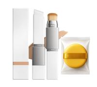 2PCS Colour Changing Foundation, Colour Changing Foundation Stick, Makeup Essential, 2-in-1 Full Coverage Adjustable Foundations Balm Stick for A Seamless Finish