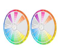 2pcs Colour Wheel Small Color Mixing Guide for Painting and Drawing