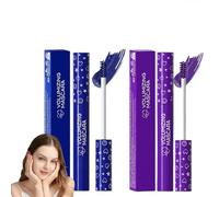 2PCS Coloured Mascaras,Blue & Purple Mascara with Soft Brush,Waterproof Mascara,Smudge Proof Mascaras,Long-Lasting Makeup throughout the Day,Waterproof and Anti-Smudging,Fashion Creativity