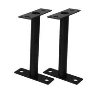 2pcs Commercial Display Bracket Iron Wall Mount | Black Finish, Ceiling Wall Side Installation, Multipurpose Mounting, Stable Commercial Signage Support