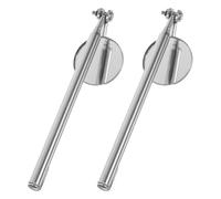 2pcs Compact Inspection Mirror Tool 30mm Telescopic Handle | Swivel Head, 360 Degree Rotation, Multistage Locking System, Extends 6.5 to 19 Inches for Mechanics and Hvac Maintenance