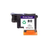 2pcs Compatible Printhead Compatible With 80 Designjet 1000 1050C 1055CM Printer C4822A Magenta(1PCS)