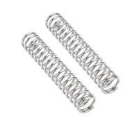 2Pcs Compression Spring for Shop Repairs, 304 Stainless Steel, OD 15 16 and 17mm, Wire Diameter 2.5mm,Silver Tone,15x2.5x20mm