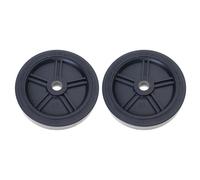 2Pcs Compressor Wheel Rollers Engineering Quiet NonOil Design Enhances Workspaces Maneuverability Air Compressor Wheel