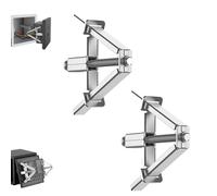 2Pcs Concealed Junction Box Repair Device, Electrical Box Repair Outlet Box Repair Clips with Support Rod, Back Box Repair Clip for 86/118 Type Wall Socket, Compatible with Switch Socket