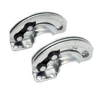 2pcs Concealed Sliding Cabinet Door Hinges 90° Limited Opening Carbon Steel Heavy Duty Ball Bearing Design for Industrial Equipment and Residential Wood or Glass Doors, Silver