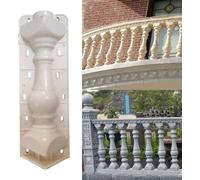 2Pcs Concrete Balustrade Mold for Pillars Balusters Molds Cement(Type 3) | Heavy Duty PVC Roman Column Mold Easy DIY Railing Patio Casting Tool Set for Garden Balcony Pool Park Fence Decoration