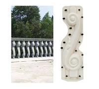 2Pcs Concrete Balustrade Mold for Pillars Balusters Molds Cement(Type 5) | Heavy Duty PVC Roman Column Mold Easy DIY Railing Patio Casting Tool Set for Garden Balcony Pool Park Fence Decoration